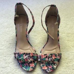 Kelly & Katie watercolor 3” heel sandals